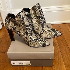 Snakeskin Ankle Boots